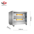 Hotel Commercial Baking Equipment Double Layer Stainless Steel Electric Oven